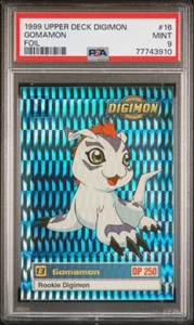 PSA 9 Gomamon Folie - 16 von 34 Oberdeck - 1999 Digimon Karte - Bild 1 von 2