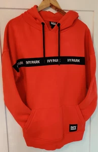 Ivy Park Unisex Red Hoodie Size Medium Front Pocket Casual Cotton Blend Size M - Picture 1 of 4