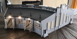 3d printed Train, railway depot, Roundhouse with 15 stalls, HO SCALE - Picture 1 of 5