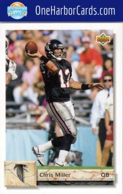 1992 Upper Deck Atlanta Falcons #291 Chris Miller - Image 1 of 2