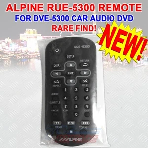 ALPINE DVE-5300 CAR AUDIO DVD REMOTE CONTROL FOR DVE-5300 X110-SRA X110-SLV NEW! - Picture 1 of 2