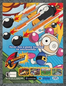 Bomberman Generation Nintendo GameCube - Print Ad Original Art 7.75x10.50 - Picture 1 of 1