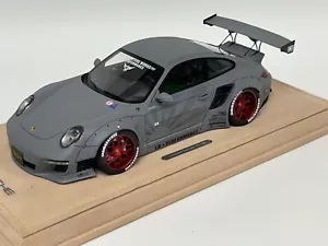 Modelos 1/18 AB Porsche 911 Liberty Walk In Gris Mate Modelo #01/35 n BBR o MR - Imagen 1 de 12
