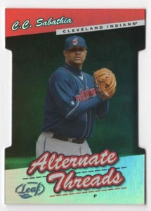 2004 DONRUSS ALTERNATE THREADS DIE CUT C.C SABATHIA 40/50 Anaheim Angels #2 - Picture 1 of 2