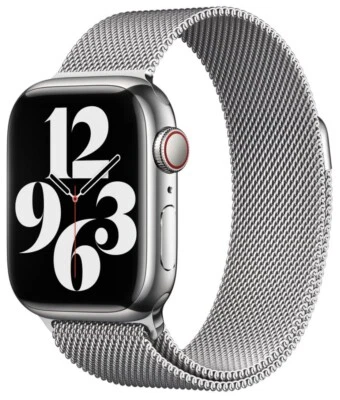Apple Watch original prata laço milanês 44 mm/tamanho médio - Imagem 1 de 4