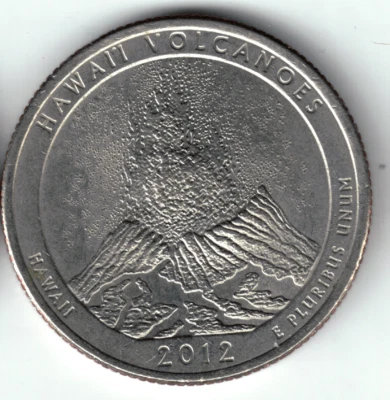 USA - 2012P - Washington ¼ $ - Hawai'i Volcanoes - Low Mintage - #19185 - Image 1 of 2
