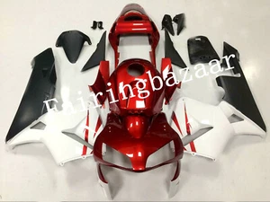 Fit for 2003 2004 CBR600RR Candy Red White Matte Black ABS Injection Fairing Kit - Picture 1 of 8