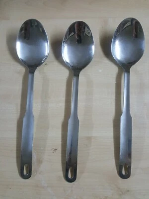 LOTE tres cucharas buffet catering de Acero inoxidable 18-10 hosteleria - Imagen 1 de 3