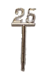 24 Cupcake Sticks Jordan Almond favor Picks Favors 3" tall - 25th Anniversary - Picture 1 of 1