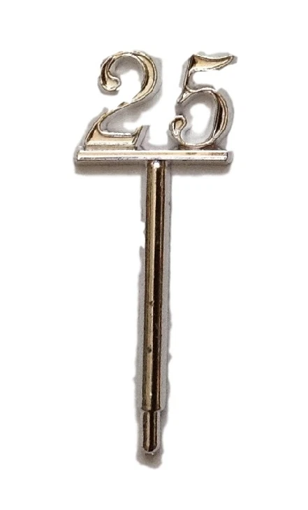 24 palitos para cupcakes Jordan Almond favor elige favores 3" de alto - 25 aniversario Foto 1 de 1