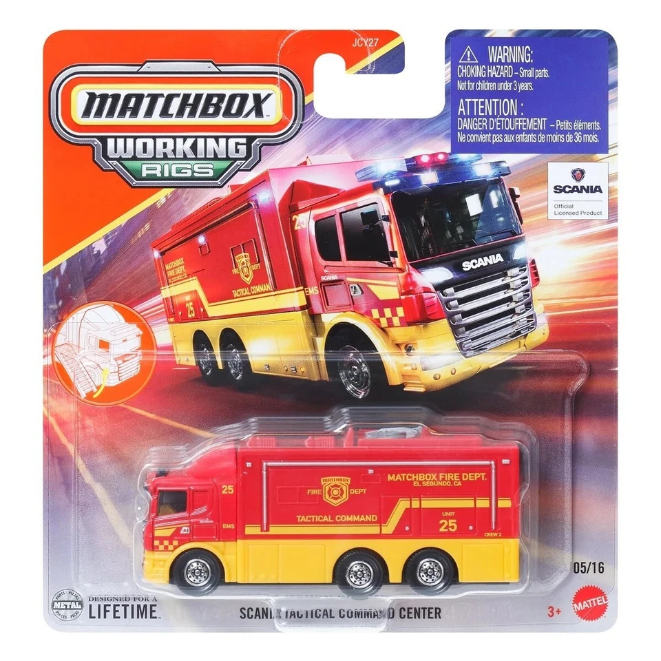 Matchbox - 2025 Working Rigs 5/16 Scania Tactical Command Center (BBJBX72) - Image 1 of 1