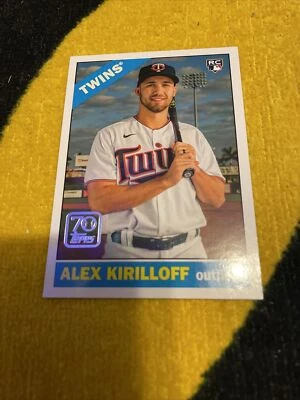 2021 Topps Alex Kirilloff RC 70 Years of Topps 1966 Retro #70YT-16 - Image 1 of 2