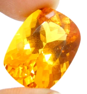 21,4 x 16,4 mm natürliches Ceylon Fanta orange Saphir Kissen loser Edelstein - Bild 1 von 6