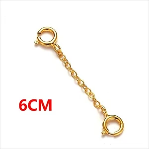 9ct Gold Strong Extender Safety Chain Bracelet Necklace Soldered Connecting Ring - Picture 1 of 7