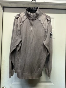 Suéter Carbon 2 Cobalto Para Hombre XXL 1/4 Cremallera Tejido Apretado Gris Claro Pullover - Imagen 1 de 8