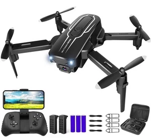 with Camera for Adults Kids 1080P HD FPV Camera Drones with Carrying Case Fold - Picture 1 of 7