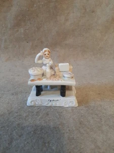 Carenado de porcelana antiguo vintage ostras Sir Match soporte palo tema mariscos - Imagen 1 de 13