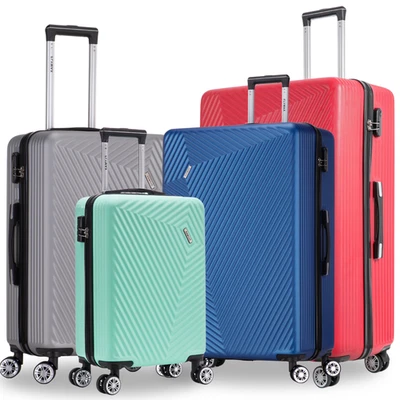 XL Large Suitcase 4 Wheel MEDIUM Lightweight ABS Hard Shell Luggage Cabin Case - Image 1 of 4