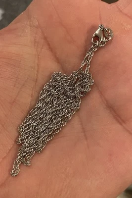 Cadena cuerda delicada de plata James Avery 30" 3,6 g .925 J/A Foto 1 de 4