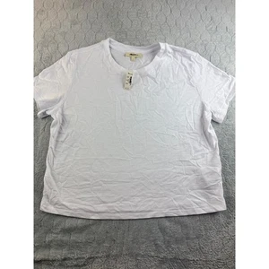 T-shirt maglietta donna Madewell bianca girocollo manica corta nuova con etichette - Foto 1 di 7