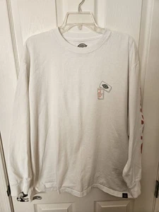 RARE NWOT Dickies Skate Jamie Foy Domino Long Sleeve White T-Shirt, 2XL - Picture 1 of 7