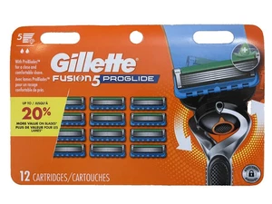 12 Gillette Fusion 5 Klingen Handrasierer Nachfüllpack Rasierer Ersatzkartuschen - Bild 1 von 10