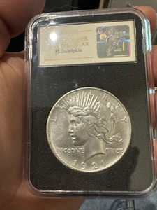 1921 Peace Silver Dollar $1 High Relief Key Date (23544) - Picture 1 of 7