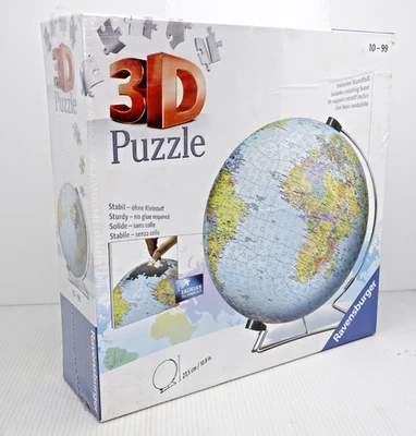 Rompecabezas Ravensburger World Globe 3D 550 piezas Easyclick y base giratoria SELLADO Foto 1 de 4