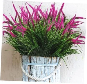 Artificial Greenery Plants Outdoor Fake Grass Shrubs UV Resistant Artificial - Picture 1 of 8
