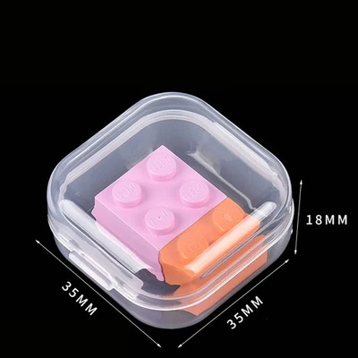 10x Mini Clear Plastic Small Craft Box Jewellery Ring Storage Case Container - Image 1 of 4