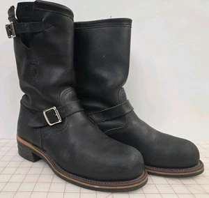 Chippewa Engineer Stiefel 27899 Herren Leder Schwarz Größe US 10 D Made in USA Gebraucht - Bild 1 von 9