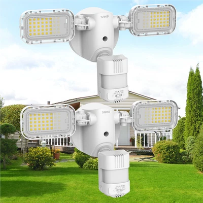 SANSI 10,000LM LED Motion Sensor Security Lights 90W Outdoor Dusk to Dawn 2 pack - Image 1 of 4