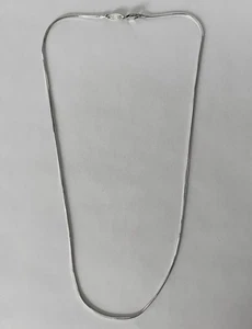 Vintage Paolo Romeo Signed Sterling Silver Snake Chain, 24" Length, Italy, 10 g - Picture 1 of 3