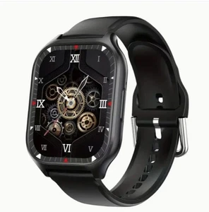 Black HD Full Touch Screen Smart Watch With Wireless Calling and Much More. - Zdjęcie 1 z 6