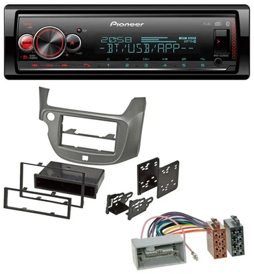 Pioneer Bluetooth USB MP3 DAB Autoradio für Honda Jazz (ab 2009) - silber - Bild 1 von 4