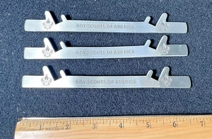 Vintage Metal Boy Scouts of America BSA Belt Buckle Display Stands 3X - Picture 1 of 7