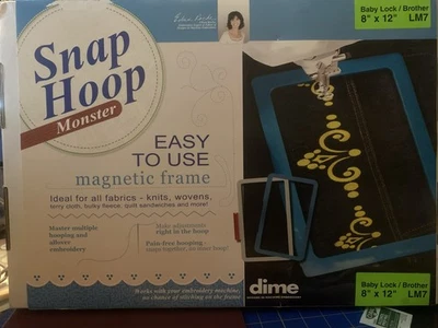 NIB DIME Monster Snap Hoop Brother BabyLock Single Needle Embroidery Machine LM7 - Image 1 of 2