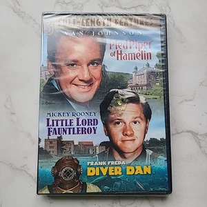 Pied Piper Of Hamelin, Little Lord Fauntleroy, Diver Dan NEW DVD Triple feature - Picture 1 of 4