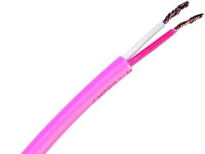 Pink 150m 2-adrig Lautsprecherkabel 16 AWG 6,5mm rund raucharm Null Halogen Mantel - Bild 1 von 1