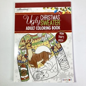 Ugly Christmas Sweater Adult Coloring Book Ugliest Christmas Sweaters - Imagen 1 de 11
