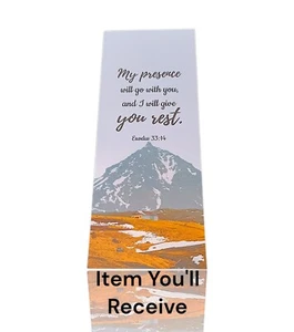 Double Sided Print Bible Verse Bookmark with Full Scripture, (2.4” x 6.1”) - Picture 1 of 7