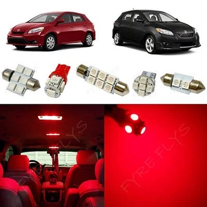 6x Red LED lights interior package kit for 2009-2013 Toyota Matrix TM1R - Picture 1 of 6