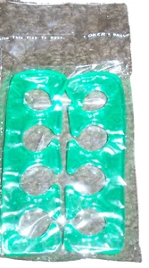 12 separadores de punta de gel Prolinc Spa, suministro de cuidado de uñas verde salón - Imagen 1 de 1