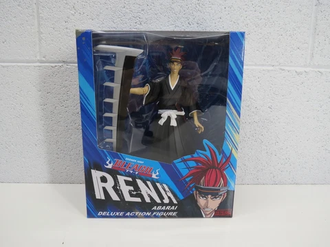 Bleach Anime Renji Abarai Deluxe Action Figure Toynami Rare Cover