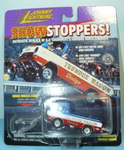 1/64  Johnny Lightning , Show stoppers , Thunder Wagon Dodge D-100 , wheel stan - Picture 1 of 2