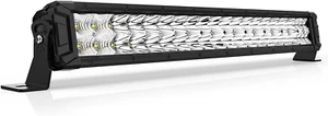 22 Inch LED Light Bar 200W Double Row Flood and Spotbeam Combo off Road Lights D - Picture 1 of 12