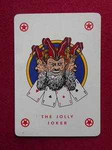 JOKER JOLLY SINGLE PLAYING CARDS ITALIAN DAL NEGRO RED RARE 70s /80s - Foto 1 di 5