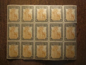 JIRAFA COMPAÑÍA MOZAMBIQUE NYASSA 1921 - Imagen 1 de 2