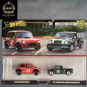 2X Hot Wheels Morris Mini | 67 Austin Mini Pickup 2-Pack 2025 | Nuevo - Imagen 1 de 2