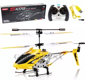 Syma S107G Mini Remote Control RC Helicopter 3.5CH Alloy Copter Gyro Kids Gifts - Picture 1 of 10